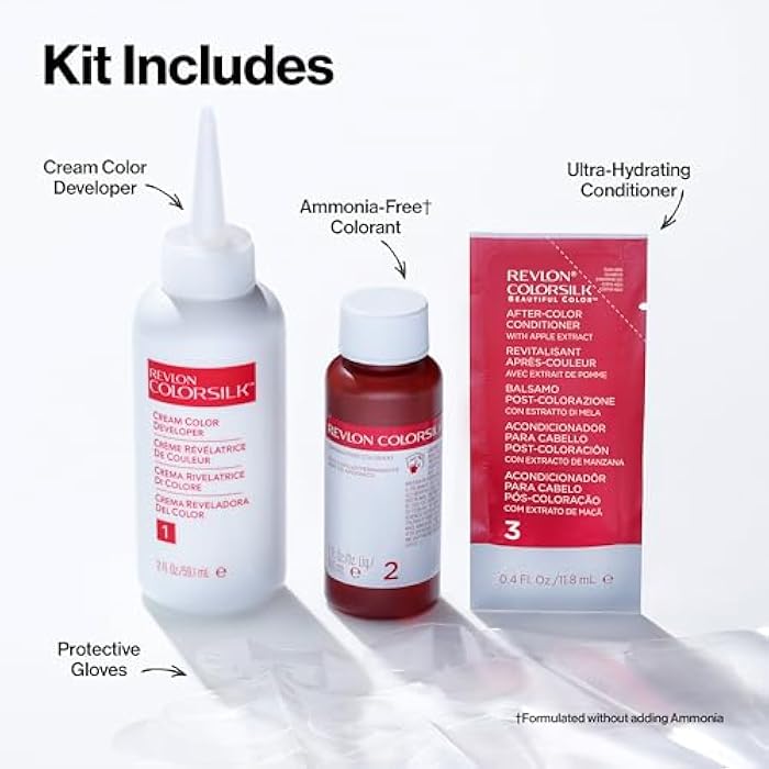 Revlon Colorsilk Ammonia Free Permanent Haircolor Med Ash Blonde Cslk 070 - Image 5